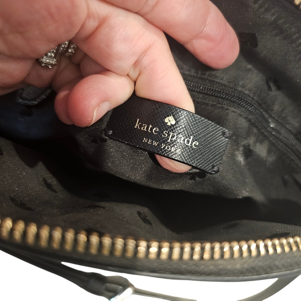 Kate Spade Black Leather Payton Dome Crossbody - Picture 10 of 14